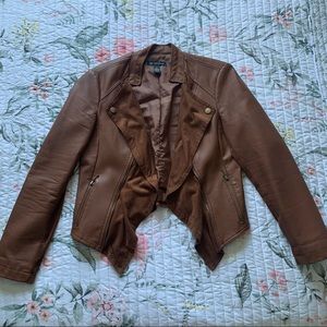 🐝I.N.C INTERNATIONAL CONCEPT Suede & Leather Crop